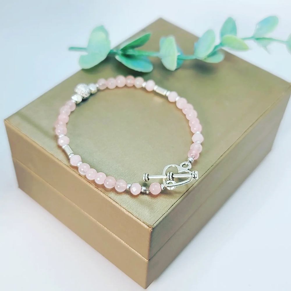 Rose Quartz Bracelet 4 mm